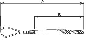 Зажим чулок одинарный CT 0, диаметр 7-11 мм