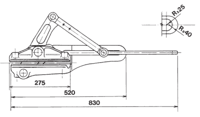 Зажим лягушка IR 3104, диаметр 8-44 мм