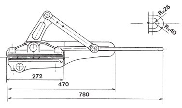 Зажим лягушка IR 3105, диаметр 8-32 мм